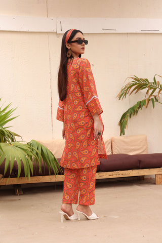 2 Pcs Printed Lawn Suit - SASHA