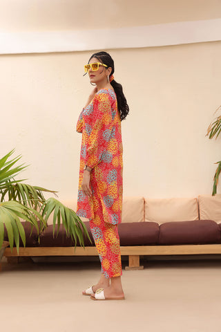 2 Pcs Printed Lawn Suit - AMELA