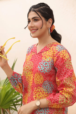 2 Pcs Printed Lawn Suit - AMELA