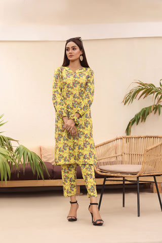 2 Pcs Printed Lawn Suit - KASHISH