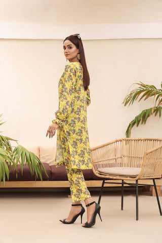 2 Pcs Printed Lawn Suit - KASHISH