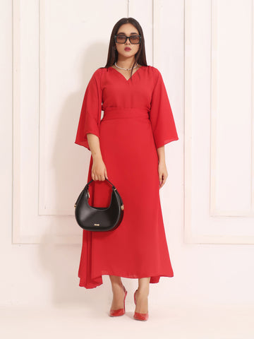 ZIELLE - RED FORMAL LONG DRESS