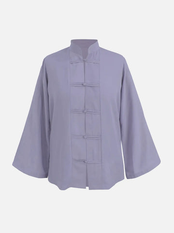 YUNA - LILAC MANDARIN TOP