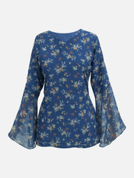 VIRELIA - BLUE FLORAL FAIRY KURTI
