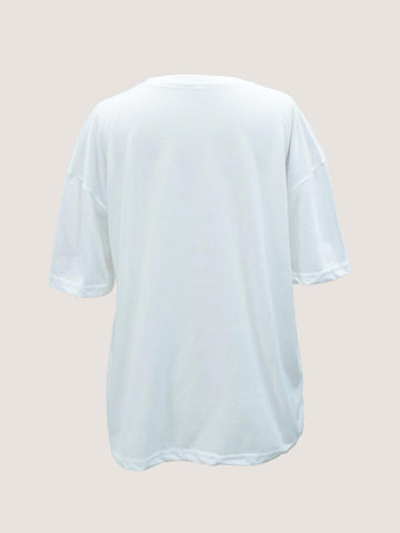 OWN MUSE - WHITE OVERSIZED T-SHIRT