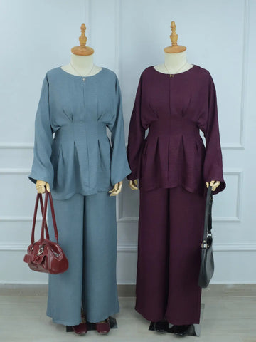 DUSTY BLUEBERRY - MUTED BLUE CO-ORD