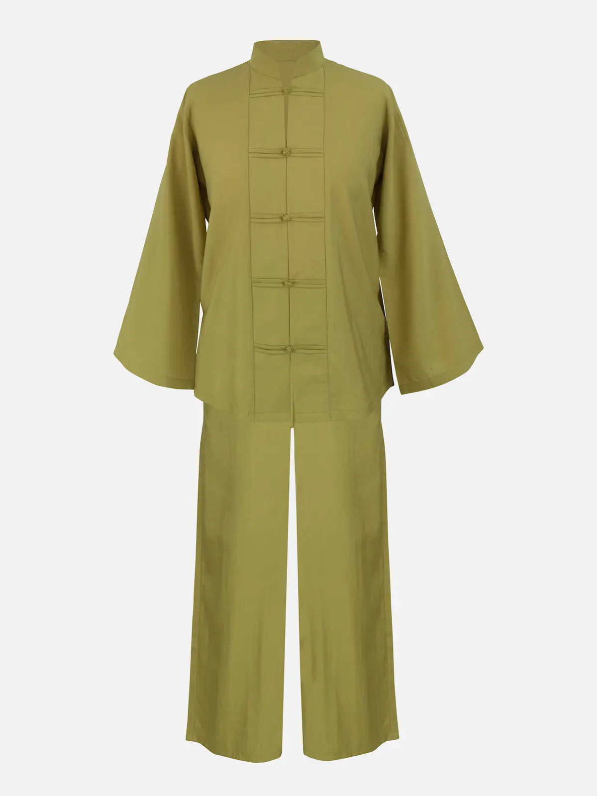 LIYANG - OLIVE MUSTARD MANDARIN CO-ORD