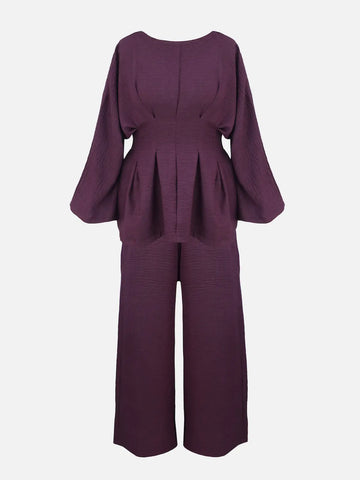 PLUM BERRY - BURGUNDY CO-ORD