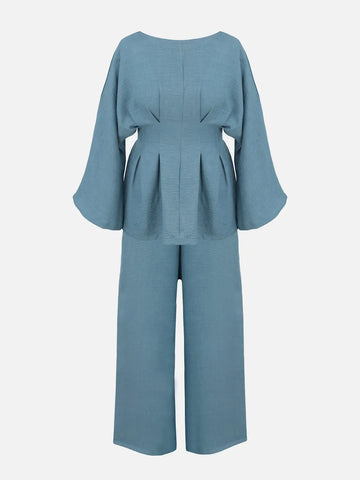 DUSTY BLUEBERRY - MUTED BLUE CO-ORD
