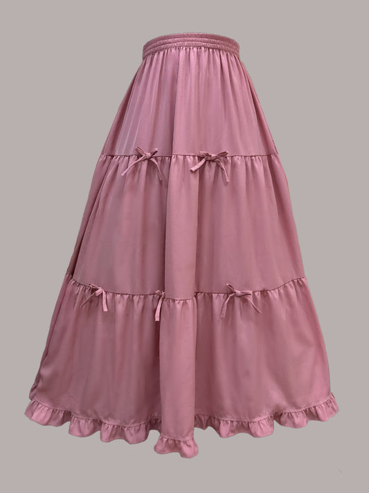 DREAMY BOW - 3 TIERED PINK FAIRY SKIRT