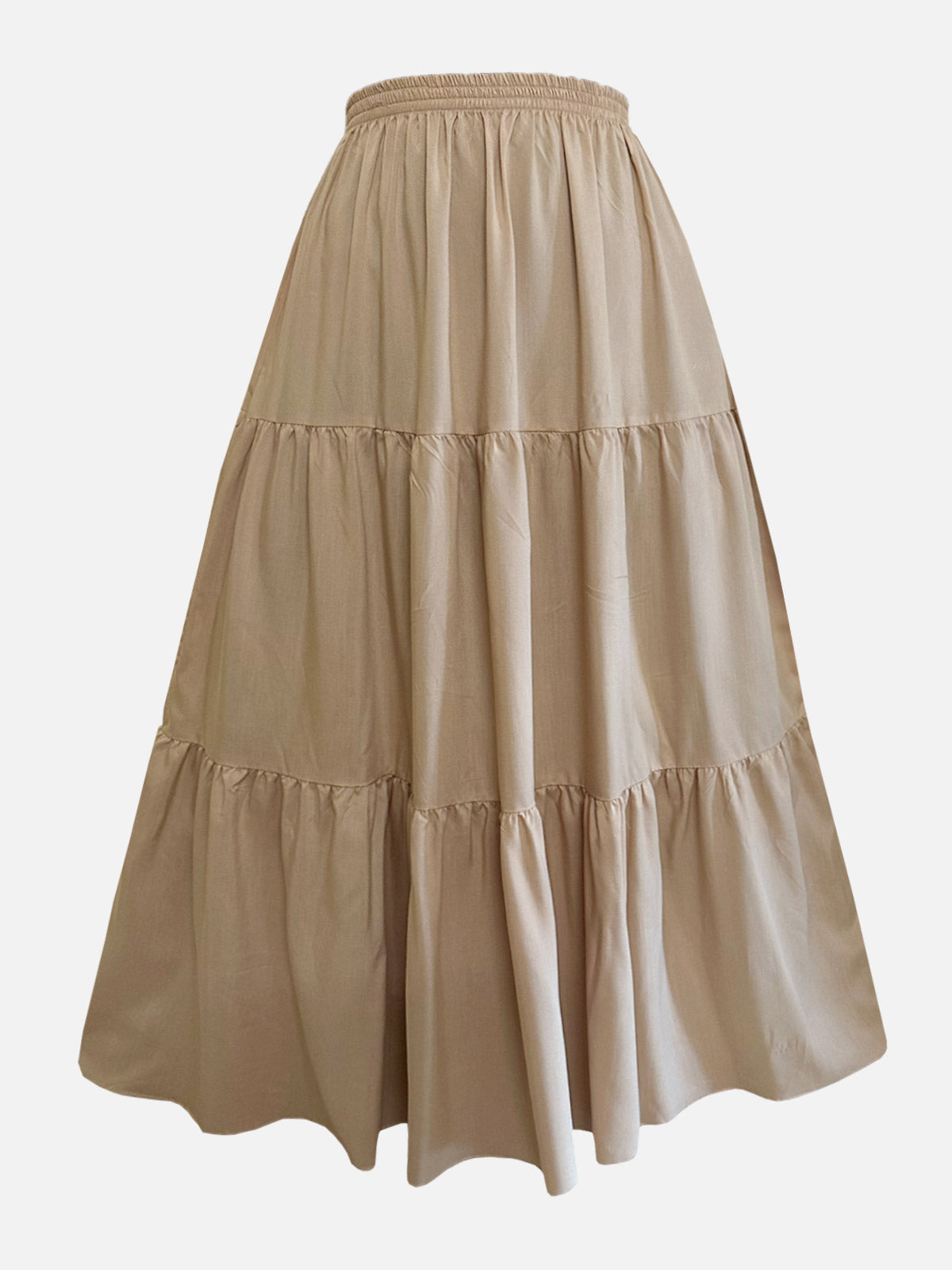 HAZELNUT - BEIGE 3 TIERED SKIRT