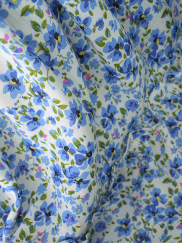 MELIORA - BLUE FLORAL 3 TIERED SKIRT