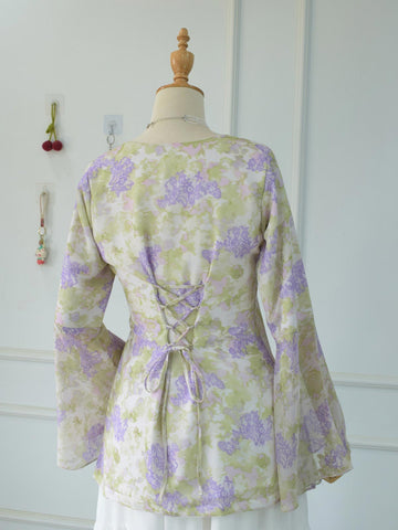 LUNELLE - WHITE FLORAL FAIRY KURTI