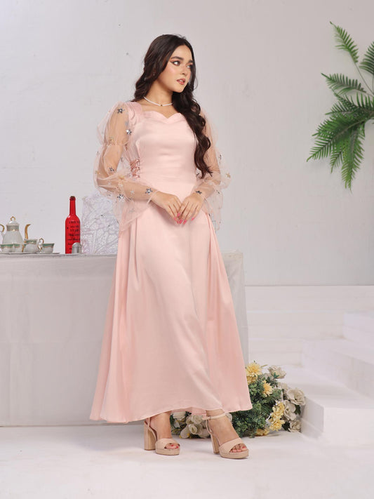 Long dress pakistani style best sale