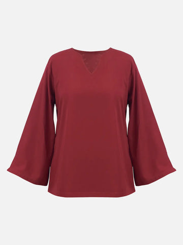 RAVELLE - MAROON TOP