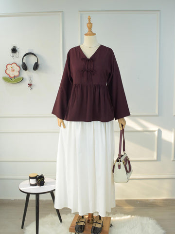 ZARA - WHITE COTTON SKIRT