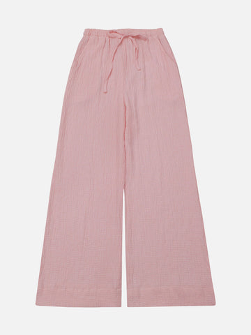 SOFT BLUSH - PASTEL PINK WIDE LEG PANTS