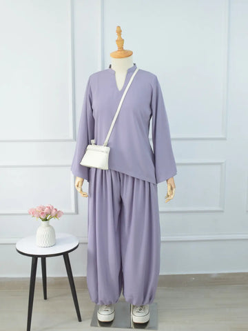 ILYRA - LILAC ASYMMETRICAL TOP
