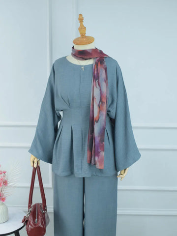 DUSTY BLUEBERRY - MUTED BLUE CO-ORD