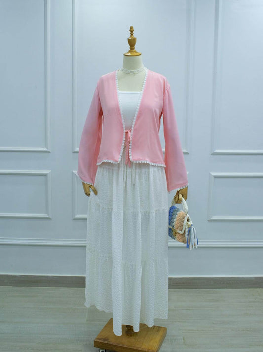 PINK BLUSH - TIE FRONT TOP