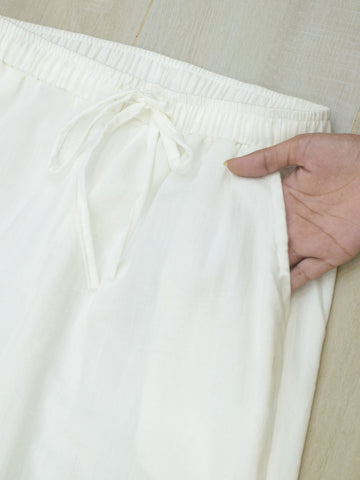 LINA - WHITE WIDE LEG PANTS