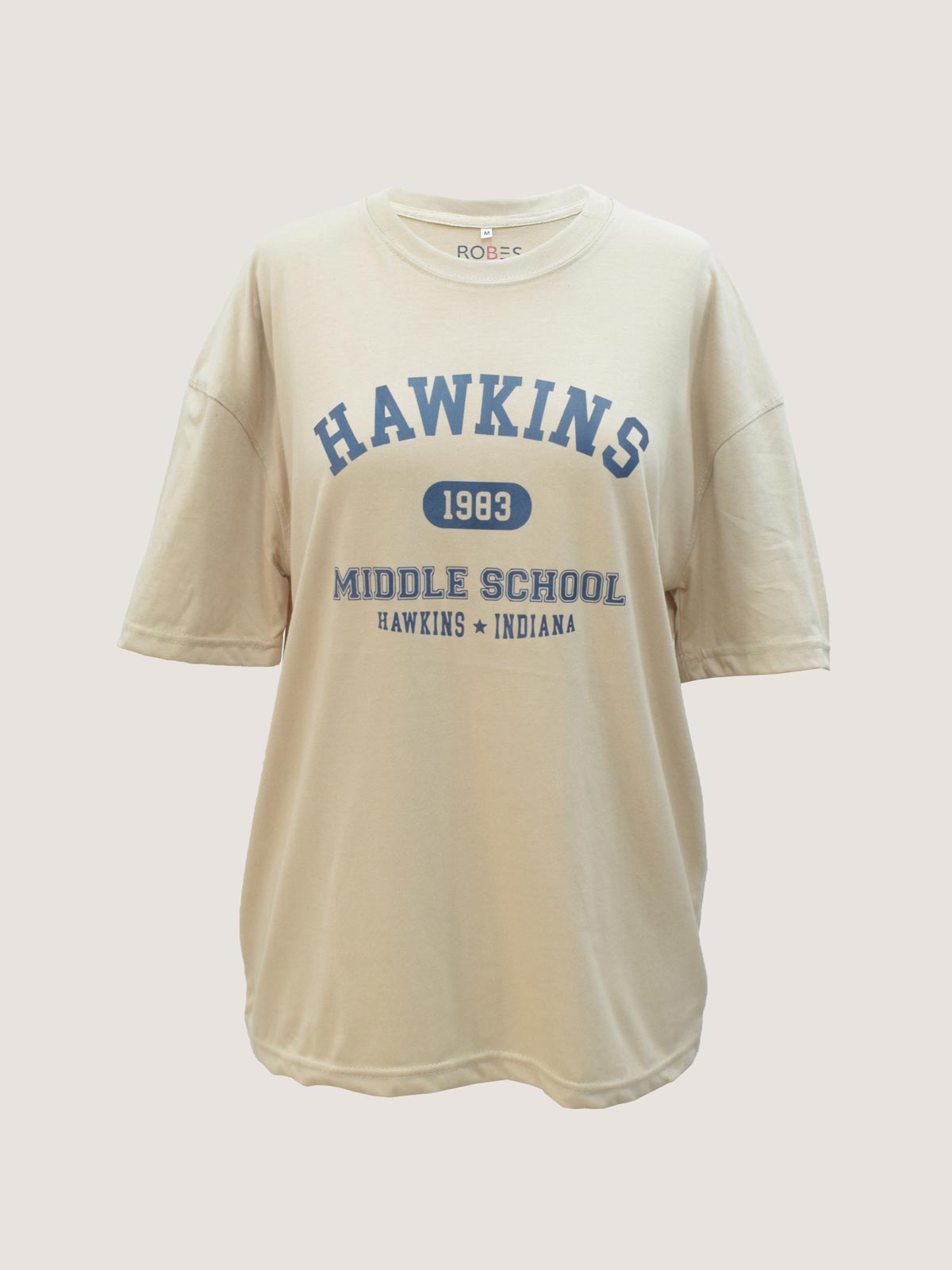 HAWKINS - BEIGE OVERSIZED T-SHIRT