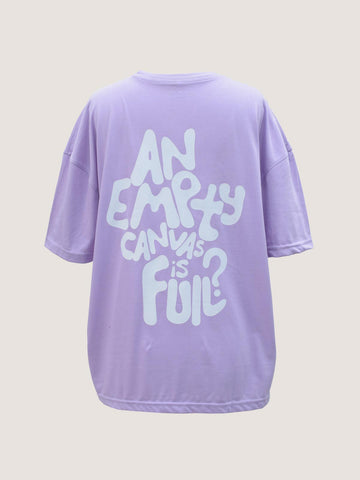 EMPTY CANVAS - LILAC OVERSIZED T-SHIRT