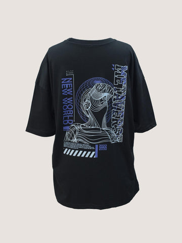 HUMAN ERROR - BLACK OVERSIZED T-SHIRT