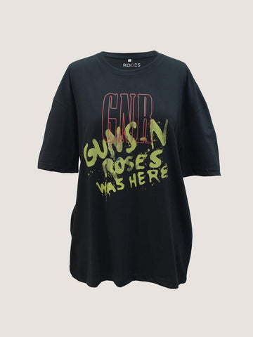 GUNS N ROSES - BLACK OVERSIZED T-SHIRT