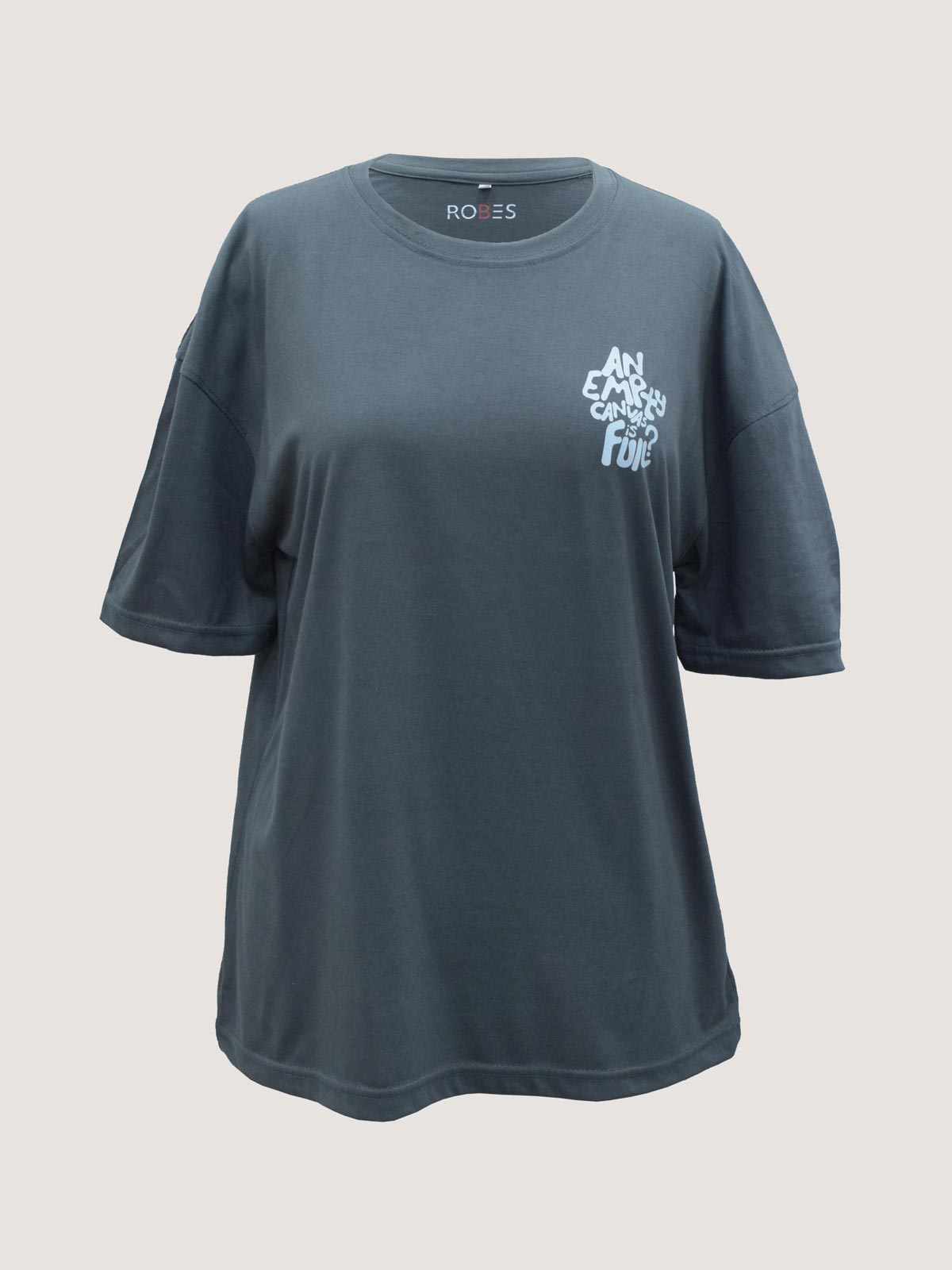 EMPTY CANVAS - GREY OVERSIZED T-SHIRT