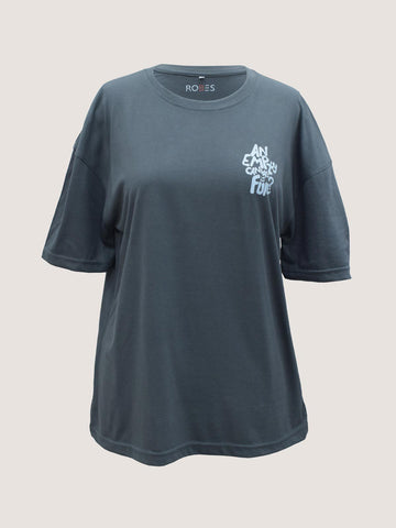 EMPTY CANVAS - GREY OVERSIZED T-SHIRT