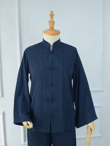 YULAN - DARK BLUE MANDARIN CO-ORD