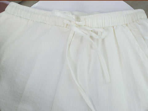 LINA - WHITE WIDE LEG PANTS