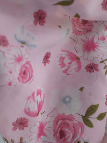 NAYARA - LIGHT PINK FLORAL FAIRY KURTI