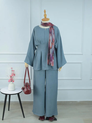 DUSTY BLUEBERRY - MUTED BLUE CO-ORD