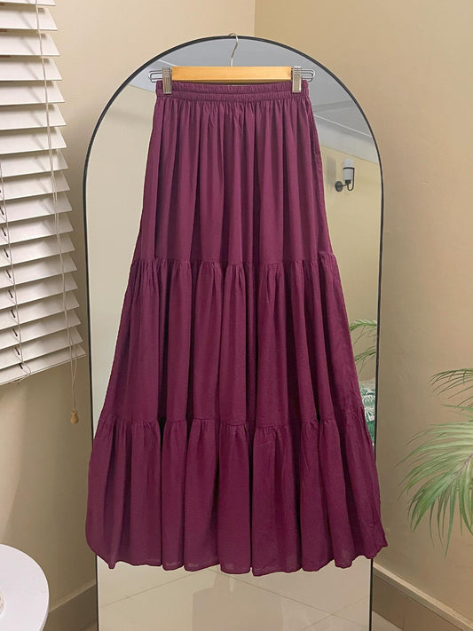 VIOLET DUSK - 3 TIERED SKIRT