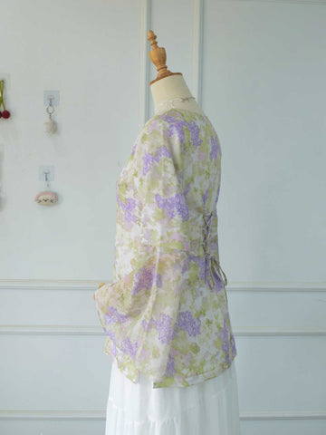 LUNELLE - WHITE FLORAL FAIRY KURTI