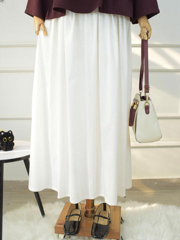 ZARA - WHITE COTTON SKIRT