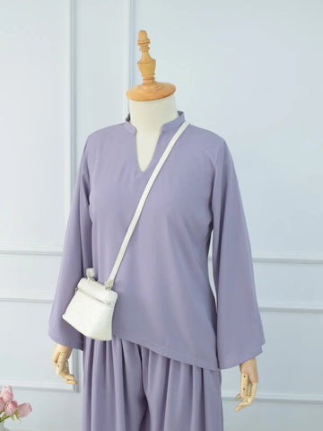 ILYRA - LILAC ASYMMETRICAL TOP