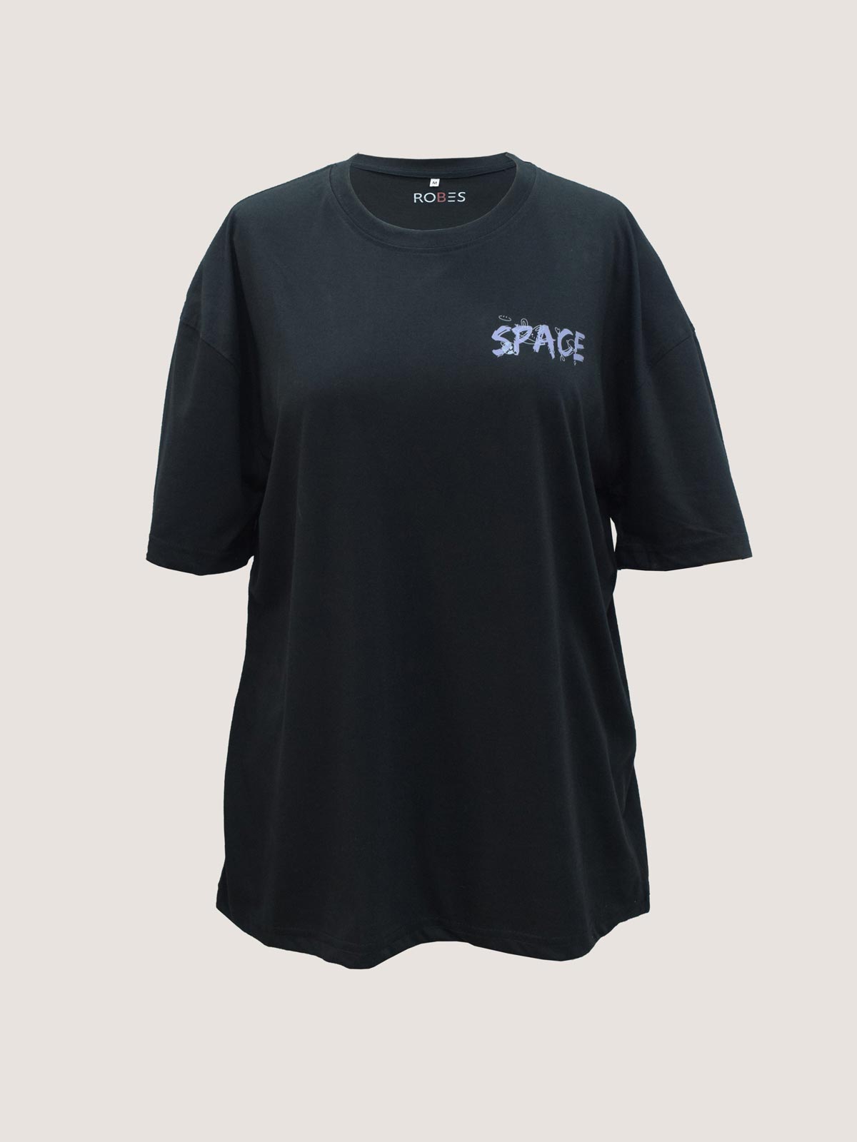 SPACE - BLACK OVERSIZED T-SHIRT