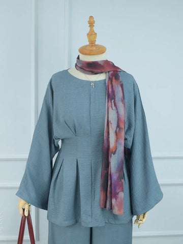 DUSTY BLUEBERRY - MUTED BLUE CO-ORD