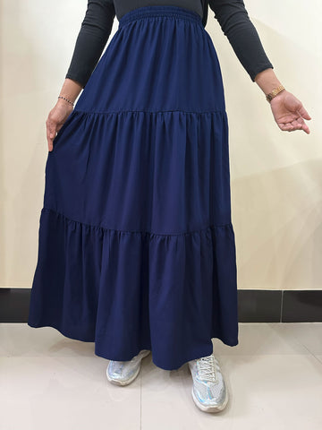 CELESTIAL - DARK BLUE 3 TIERED SKIRT