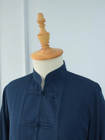 YULAN - DARK BLUE MANDARIN CO-ORD