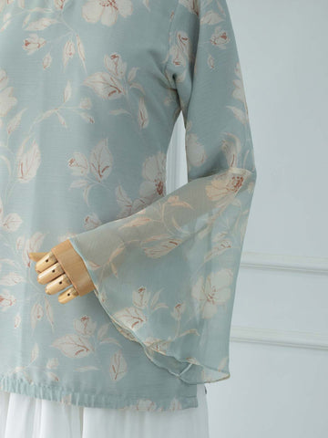 ALTHEA - LIGHT SEA GREEN FLORAL FAIRY KURTI