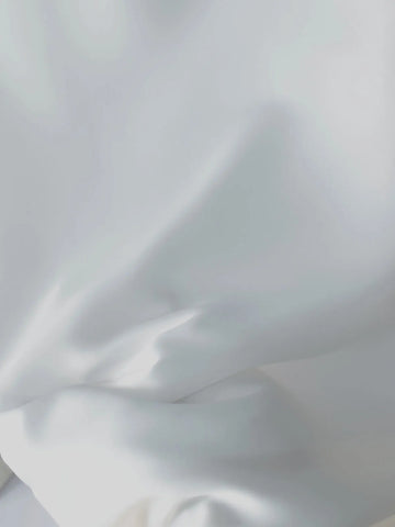 IVORIE - WHITE A-LINE SILK SKIRT