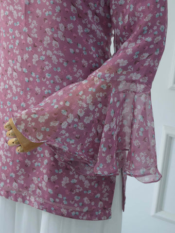 INARA - MAUVE FLORAL FAIRY KURTI