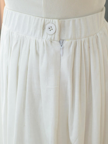 ZARA - WHITE COTTON SKIRT