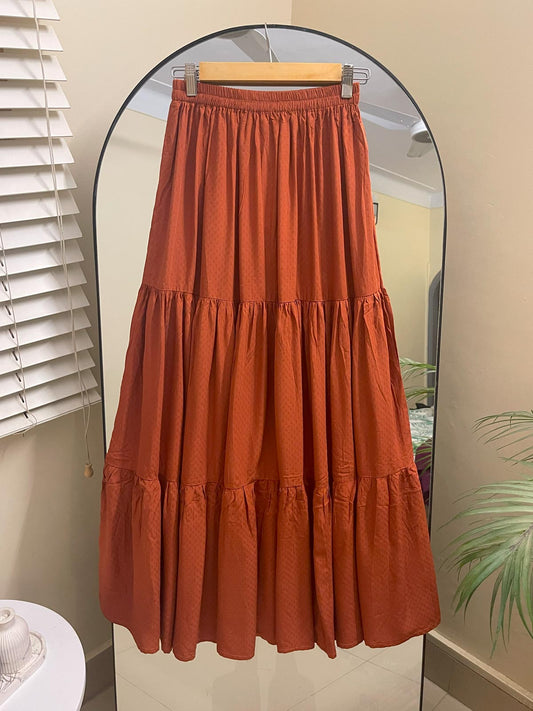 RUSTIC TERRA - 3 TIERED SKIRT