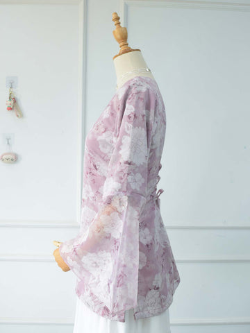 SERINA - MAUVE FLORAL FAIRY KURTI