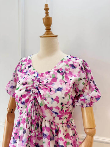 BLUSH BREEZE - FLORAL BLOUSE